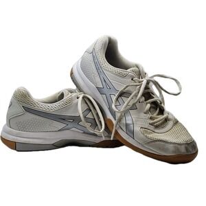 ASICS Womens Gel Rocket B756Y White Athletic Running Shoes Sneakers Size 10